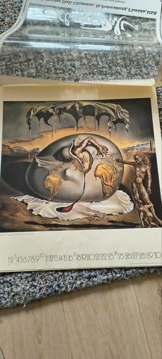 Salvador Dali Kalender 1988 - Kunstgalerie, Ophalen of Verzenden