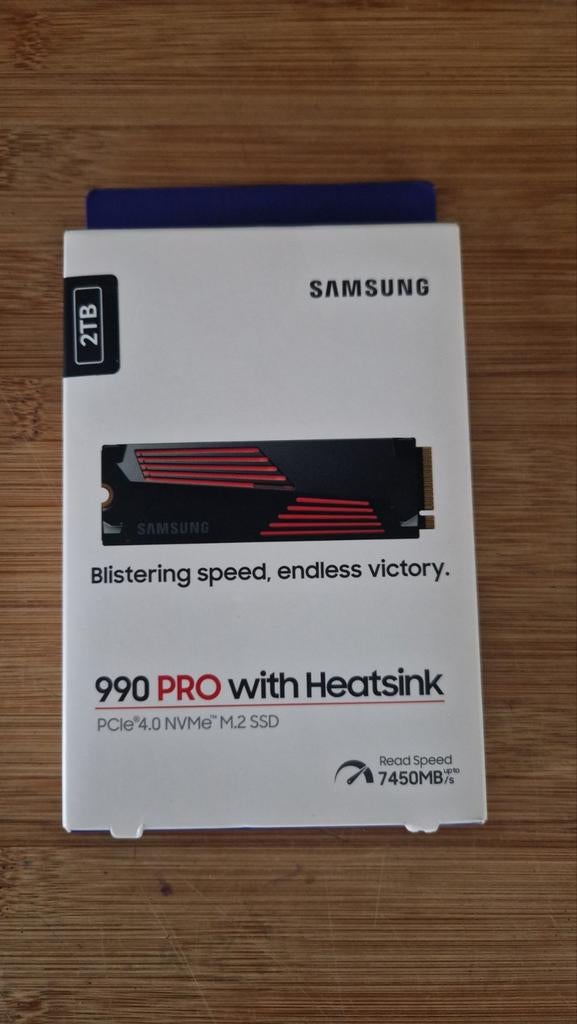 Samsung 990 pro Heatsink 2TB, Computers en Software, Harde schijven, Ophalen of Verzenden, Nieuw, Console