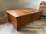 Salontafel kist teakhout, Huis en Inrichting, Tafels | Salontafels, Ophalen, 100 tot 150 cm, Teakhout, 50 tot 100 cm