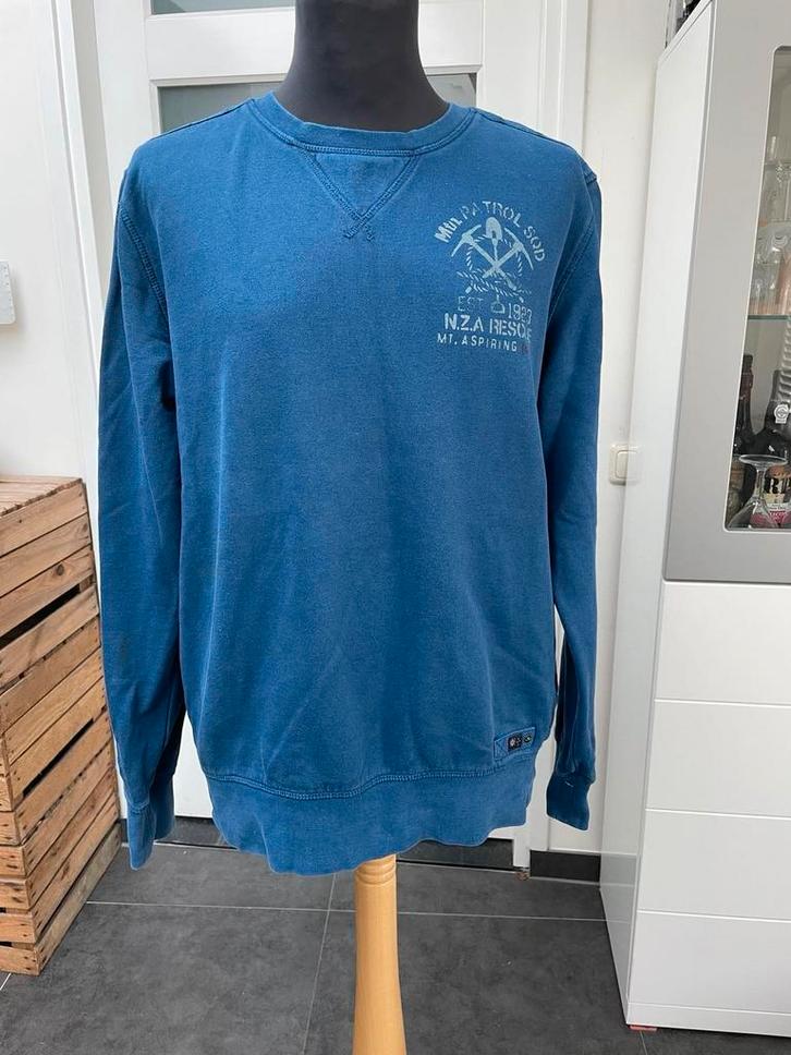 New Zealand Auckland trui sweater maat L blauw, Kleding | Heren, Truien en Vesten, Gedragen, Maat 52/54 (L), Blauw, Ophalen of Verzenden