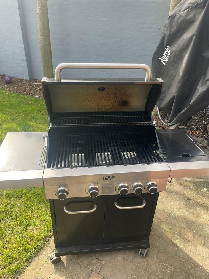 Jamie Oliver Classic 4S gasbarbecue (incl. spit), Tuin en Terras, Gasbarbecues, Gebruikt, Ophalen