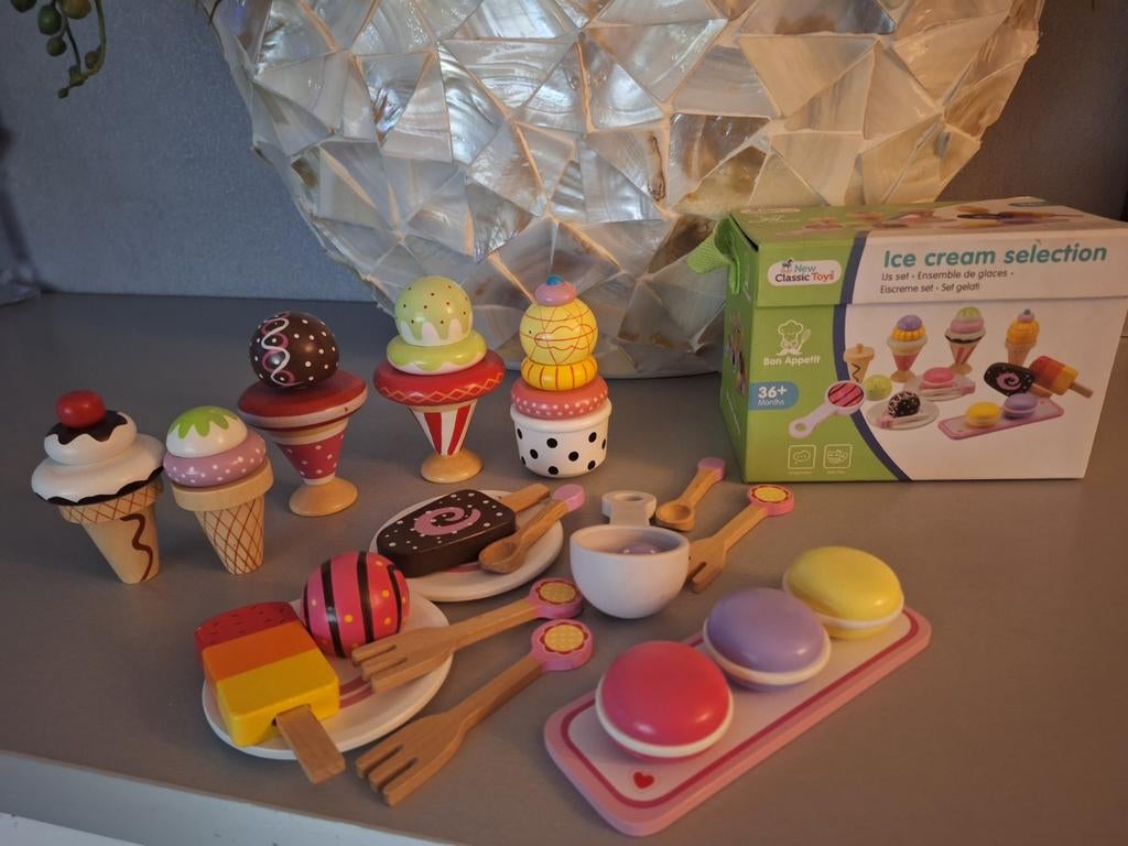 Ice Cream Selection ijsset Houten speelgoed, Ophalen of Verzenden, Zo goed als nieuw, Overige typen
