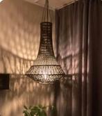 Gehaakte groene lamp met sfeervol lichteffect, Ophalen of Verzenden, Gebruikt, Stof, 50 tot 75 cm