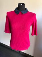 Rode Hilfiger trui met korte mouwen en kraag, Kleding | Dames, Ophalen of Verzenden, Zo goed als nieuw, Maat 38/40 (M), Rood