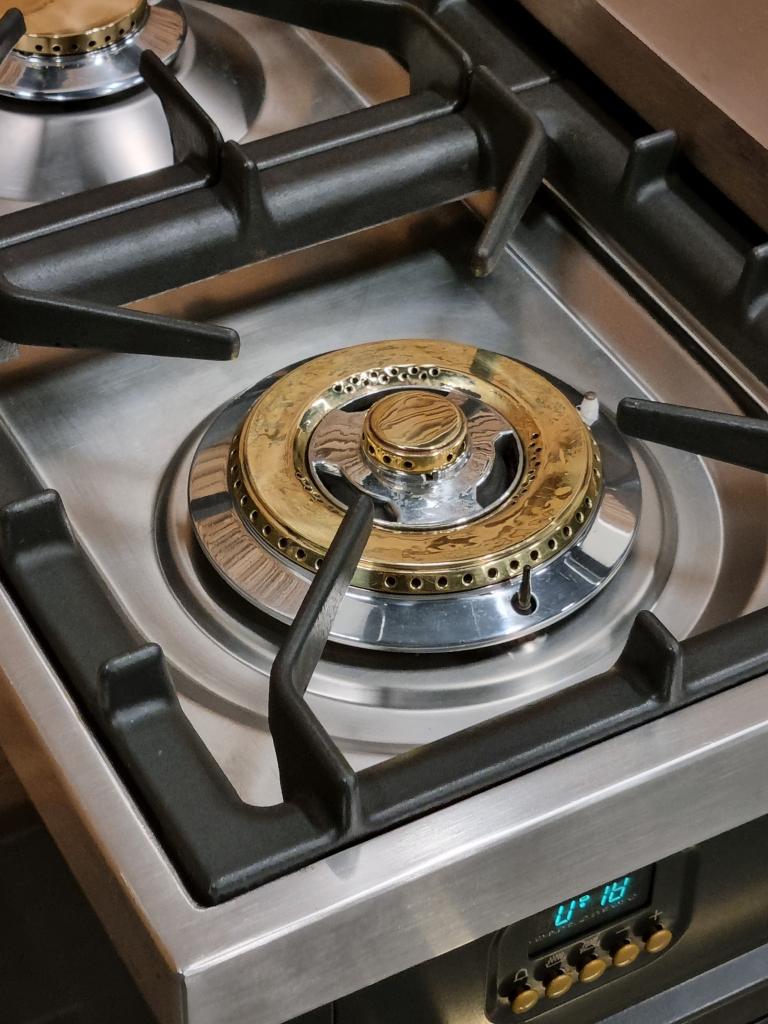 🔥Luxe Fornuis Boretti 90cm antraciet + messing Frytop, Niet ingevuld, 60 cm of meer, Niet ingevuld, Ophalen of Verzenden