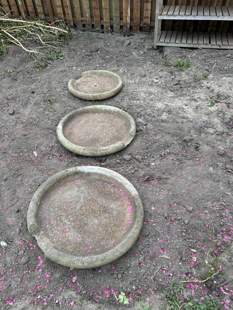 3 beekloop schalen, Tuin en Terras, Vijvers, Ophalen, Gebruikt