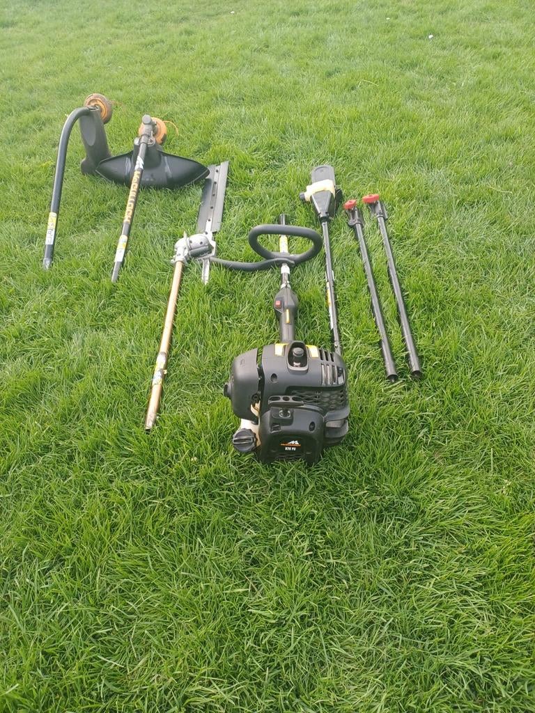 McCulloch B28 PS Combimotor, Hoogsnoeier, stokzaag, Tuin en Terras, Bosmaaiers, Ophalen, Benzine, McCulloch (Husqvarna), Zo goed als nieuw