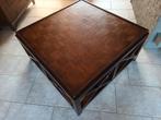 Salontafel teak 105x105 cm., Ophalen, Gebruikt, 50 tot 75 cm, 100 tot 150 cm