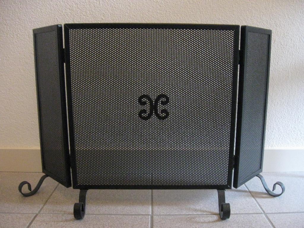 Zwart smeedijzeren haardscherm, Ophalen, Nieuw, Hangende haard, Overige soorten