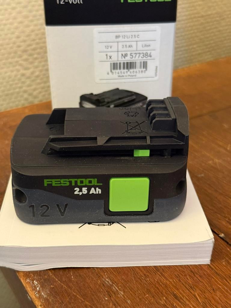 Te koop festool accu 12 V NIEUW, Ophalen of Verzenden, Nieuw