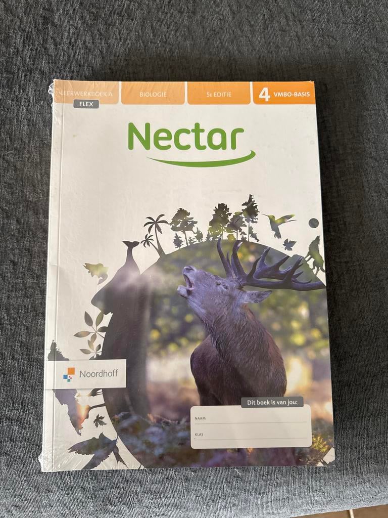 Nectar Biologie VMBO Basis Boek - Nieuw en Geseald, Boeken, Schoolboeken, Ophalen of Verzenden, Nieuw, VMBO, Biologie