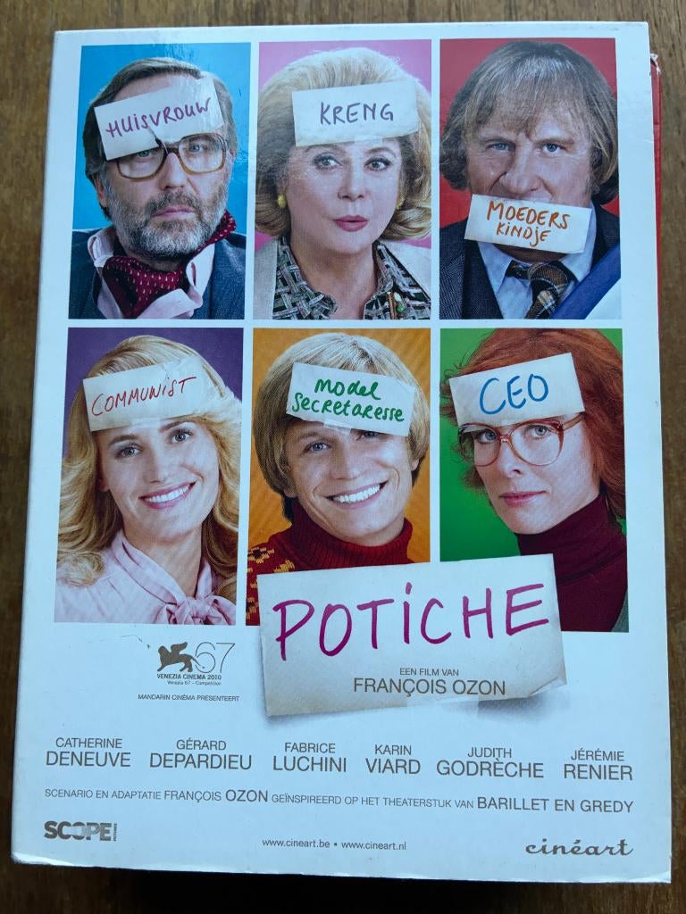 Potiche DVD (F. Ozon) Cineart uitg., Vanaf 12 jaar, Ophalen of Verzenden, Zo goed als nieuw, Frankrijk