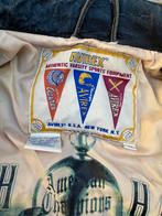 Vintage Avirex Varsity Leren Jas - Chief High Hawk Team, Ophalen of Verzenden, Gedragen, Maat 48/50 (M), Zwart