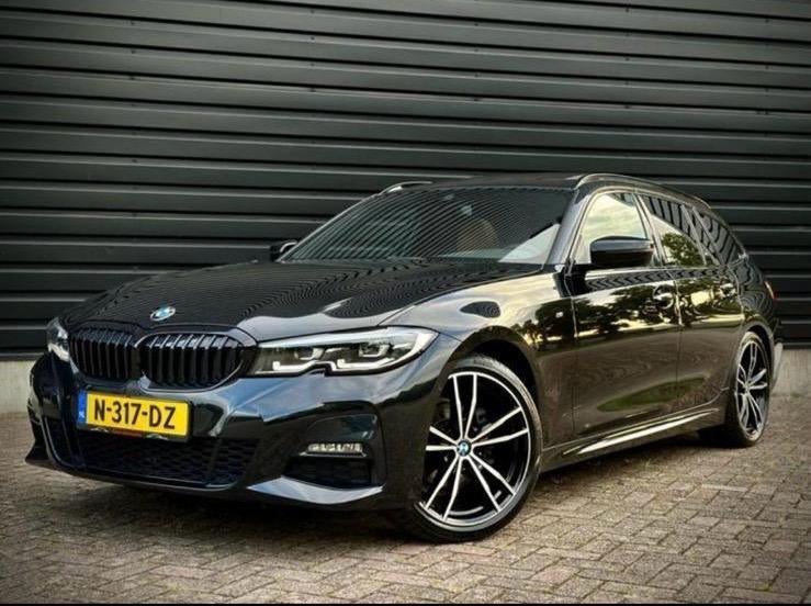 BMW 3-Serie 318i 156pk Aut 2021 Zwart, Auto's, BMW, Automaat, 1998 cc, Achterwielaandrijving, Zwart