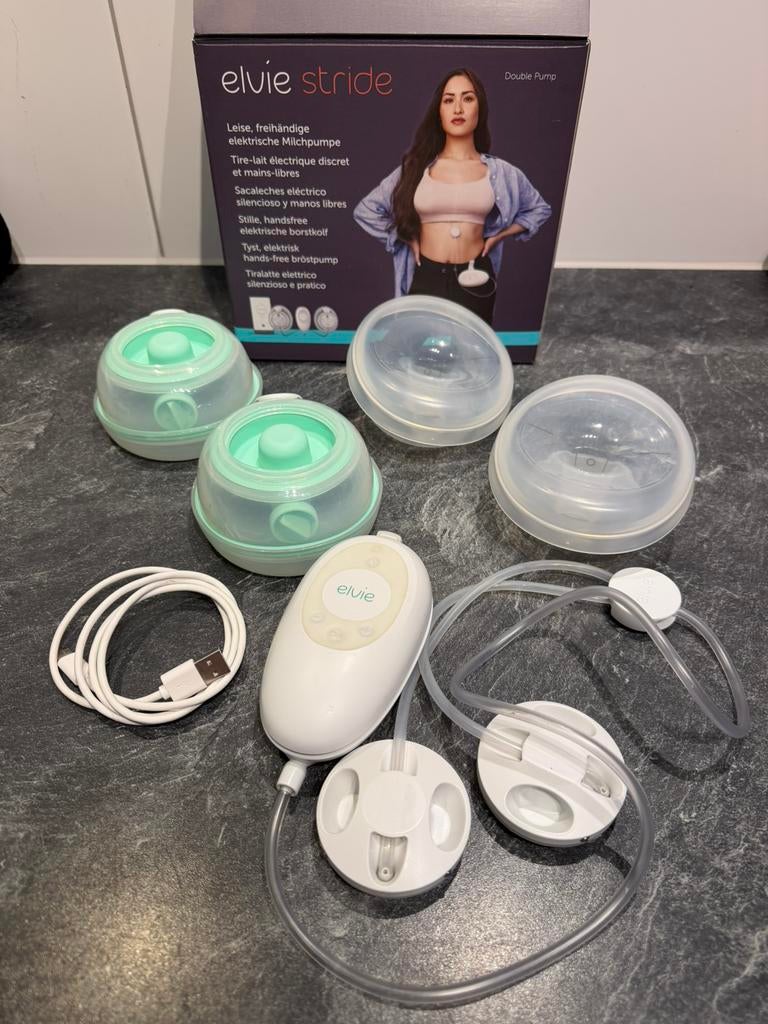 Elvie stride handsfree dubbele borstpomp, Kinderen en Baby's, Babyvoeding en Toebehoren, Ophalen of Verzenden, Gebruikt, Borstkolf