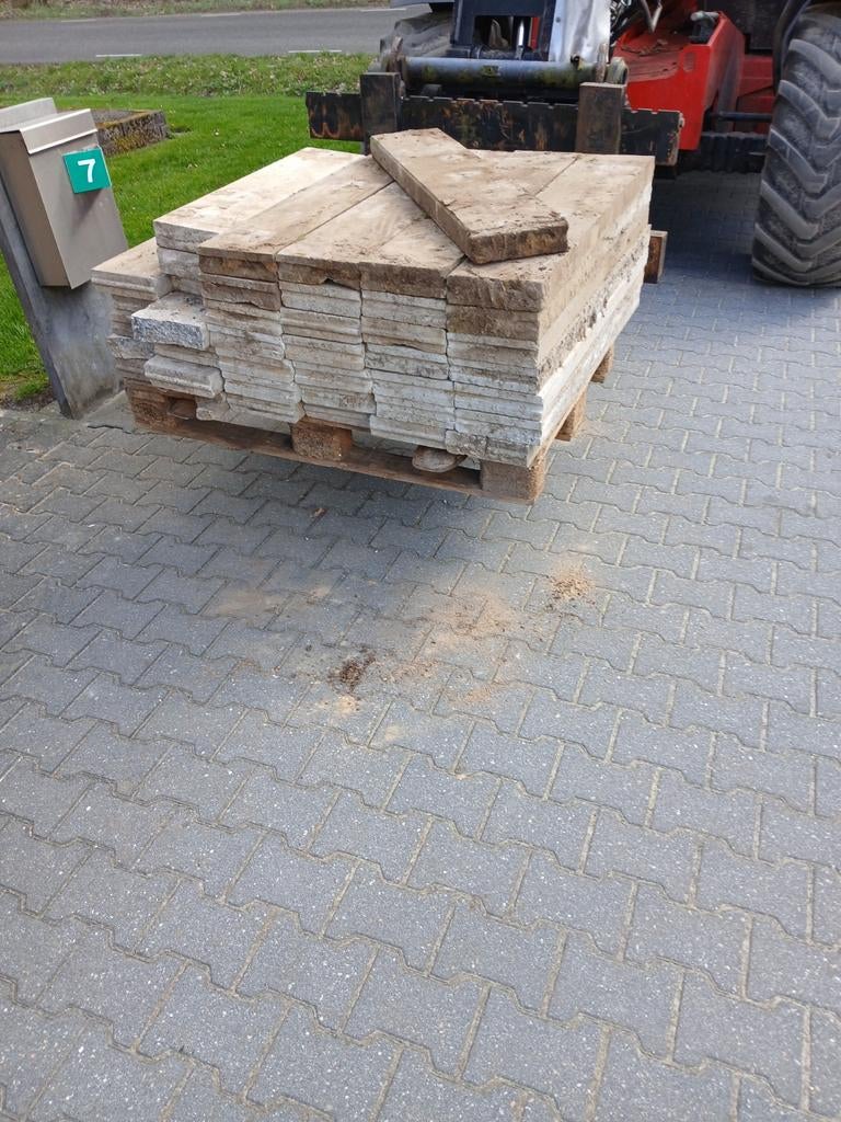 Opsluitbanden stoepband betonbanden, Ophalen, Gebruikt, Beton, Overige typen