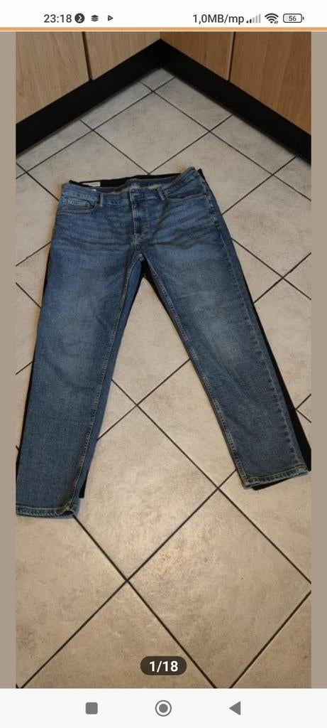 ZARA SPIJKERBROEK 2X IN ZEER GOEDE STAAT maat 48, Kleding | Heren, Grote Maten, Ophalen of Verzenden, Zo goed als nieuw, Blauw