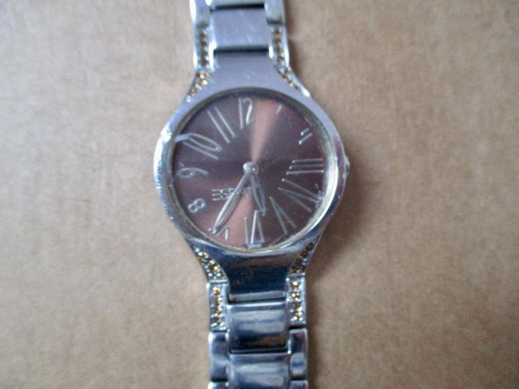 ESPRIT dames horloge 19 cm. stainless steel jaren '80, Sieraden, Tassen en Uiterlijk, Horloges | Dames, Staal, Staal, Verzenden