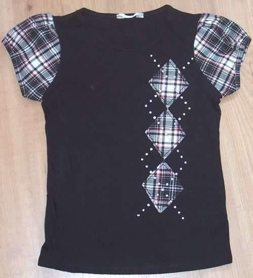 Maat 164/170 Shirt zwart/wit/rood NIEUW (5572), Kinderen en Baby's, Kinderkleding | Maat 164, Ophalen of Verzenden, Nieuw, Meisje