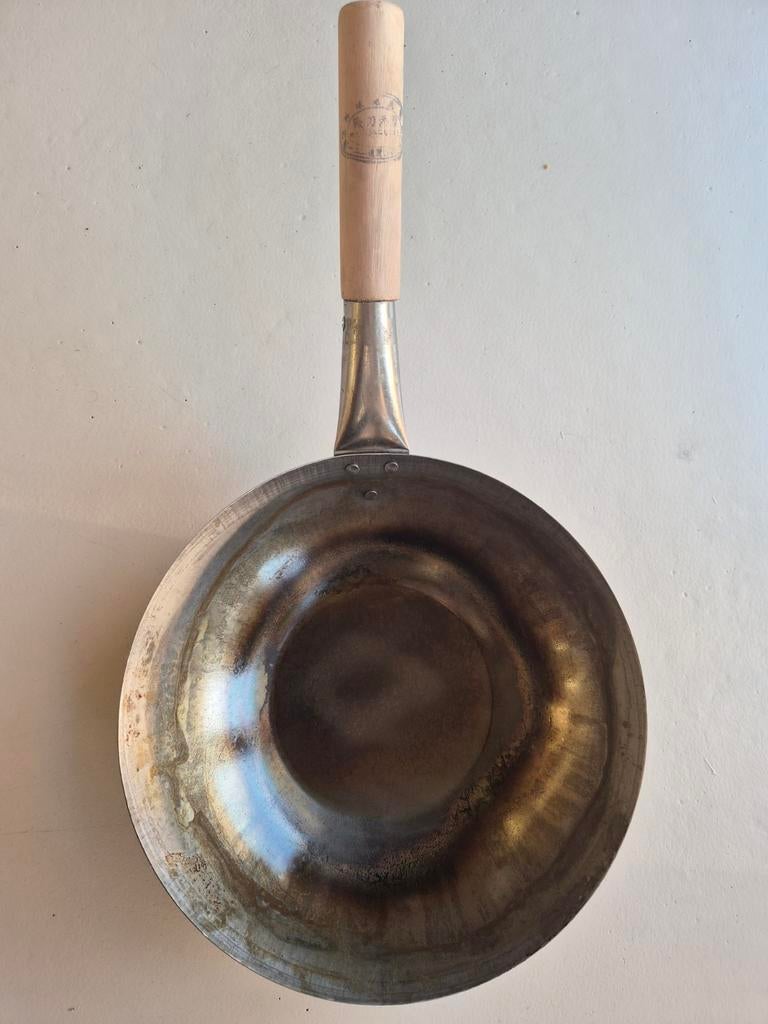 Wok, Huis en Inrichting, Keuken | Potten en Pannen, Overige materialen, Ophalen of Verzenden, Zo goed als nieuw, Keramische plaat