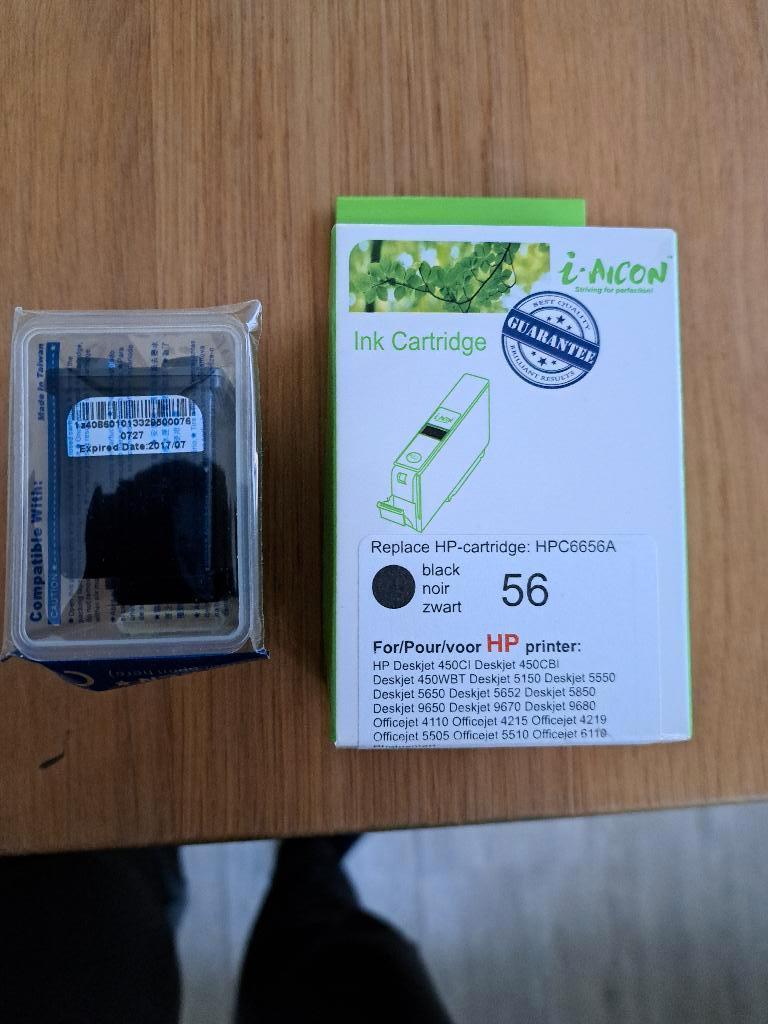 i-aicon inkt Cartridge HP 56 zwart, Ophalen of Verzenden, Nieuw, Cartridge, Huismerk