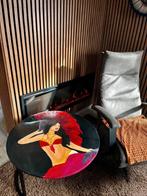 Salontafel voor binnen- buiten ''Carnaval Rouge'', 50 tot 100 cm, 50 tot 75 cm, Rond, Nieuw