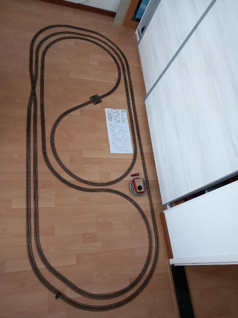 Fleischmann H0 treinbaan "doolhof maxi", Hobby en Vrije tijd, Modeltreinen | H0, Gebruikt, Gelijkstroom, Fleischmann, Rails