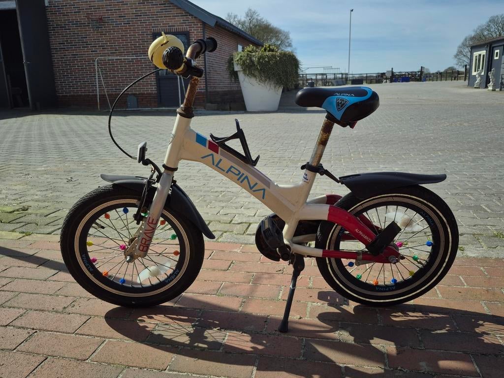 Alpina kinderfiets - 16 inch - Gebruikt, Fietsen en Brommers, Ophalen, Gebruikt, 16 tot 20 inch, Alpina