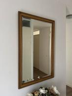 Gouden Spiegel met Sierlijke Lijst, Ophalen, 100 tot 150 cm, Zo goed als nieuw, Rechthoekig