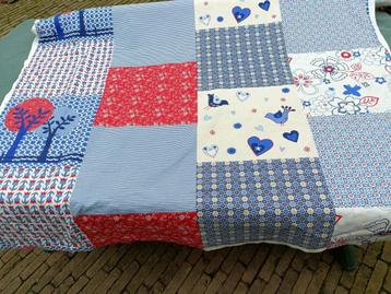 Stevig katoenen stof in rood, wit, blauw. Breed: 140 cm (R8) beschikbaar voor biedingen