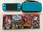 Nintendo Switch Lite, met 4 topgames, incl 3x pokemon, Ophalen of Verzenden, Zo goed als nieuw