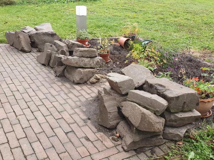Rotsblokken / keien / stenen - flinke stapel, Tuin en Terras, Grind, Keien en Split, Gebruikt, Ophalen