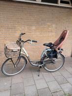 Damesfiets met mand en kinderzitje, Fietsen en Brommers, Fietsen | Dames | Damesfietsen, Gebruikt, Versnellingen, 50 tot 53 cm