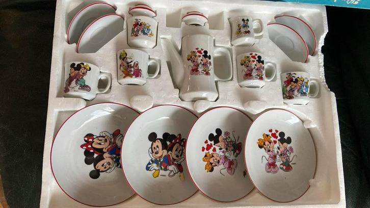 Mickey Mouse Servies porselein - Compleet en Leuk! En nieuw, Verzamelen, Disney, Nieuw, Servies, Mickey Mouse, Ophalen