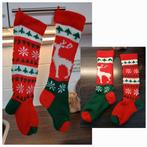 Nieuw: 2 grote gebreide kerstsokken voor kerst kado's, Diversen, Kerst, Ophalen of Verzenden, Nieuw