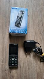 Samsung GT-E1180 met doosje en lader, Telecommunicatie, Ophalen of Verzenden, Zo goed als nieuw, Zwart, 16 GB
