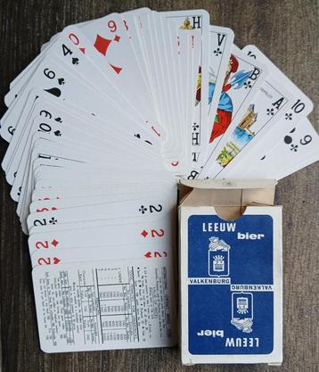 Leeuw bier, speelkaarten  beschikbaar voor biedingen
