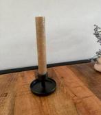 Kaarsenhouder met nieuwe kaars, 25 tot 50 cm, Zwart, Nieuw, Ophalen of Verzenden