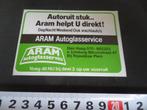 sticker autoruit stuk ARAM autoglasservice den haag *, Ophalen, Zo goed als nieuw, Bedrijf of Vereniging