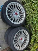 Vossen velgen 5x100 ( 18x8j ) met banden, Auto-onderdelen, Banden en Velgen, Ophalen, 18 inch, Velg(en), Zomerbanden