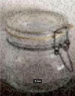 WECK-pot 1/2 liter klem-deksel-sluiting; glazen opbergpot, Huis en Inrichting, Ophalen of Verzenden, Zo goed als nieuw