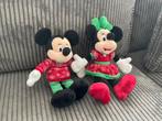 Mooie disney store Kerst knuffels van mickey en minnie Mouse, Ophalen of Verzenden, Mickey Mouse, Zo goed als nieuw, Knuffel