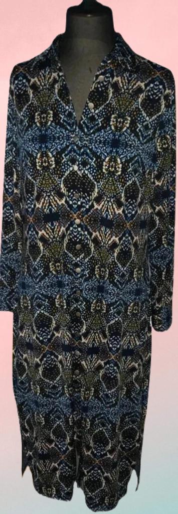 Mooie jurk K-Design xl, Kleding | Dames, Jurken, Zo goed als nieuw, Maat 46/48 (XL) of groter, Blauw, Verzenden