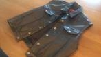 Leren vest XL, Kleding | Dames, Bodywarmers, Ophalen of Verzenden, Zo goed als nieuw, Maat 46/48 (XL) of groter, Zwart