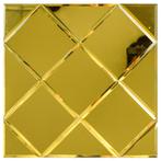 Zelfklevend spiegel,  Mozaiek Spiegel, 3D Diamond Gold, Totaal Decor, Nieuw, Ophalen of Verzenden, Tdmarktplaats@gmail.com