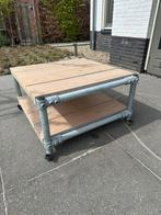 Steigerhouten salontafel binnen of buiten, Ophalen, 50 tot 100 cm, Zo goed als nieuw, Minder dan 50 cm