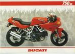 FOLDER DUCATI 750 SUPERSPORT (MY.1991/92) BROCHURE, Motoren, Handleidingen en Instructieboekjes, Ducati