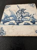 Antiek tegeltje 13x13 cm, Antiek en Kunst, Antiek | Wandborden en Tegels, Verzenden