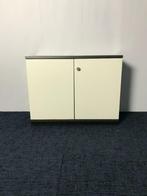 3x Klapdeurkast Sedus, wit/donkergrijs, H77 x B100 x D44 cm., Ophalen, Gebruikt