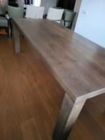 Eiken eetkamertafel, Ophalen, Rechthoekig, 50 tot 100 cm